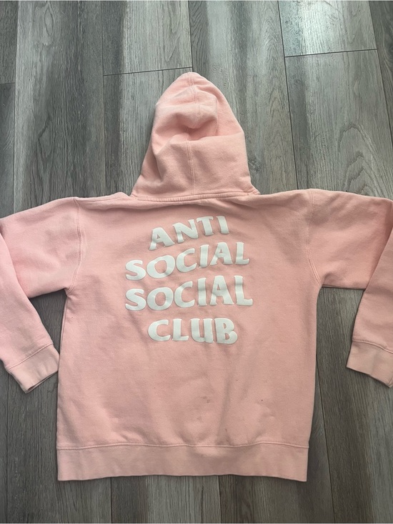Anti Social Social Club Jackets & Blazers - Anti Social Social Club Light Pink Logo Hoodie